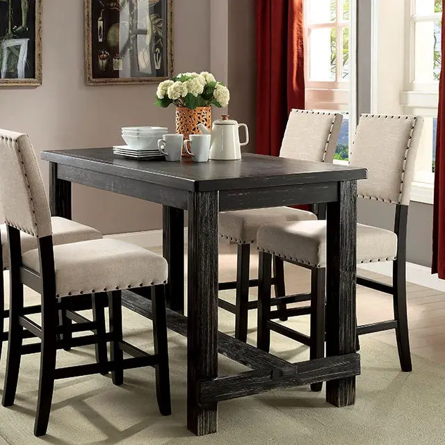 Sania 4 Pc Counter Ht Table Set With Bench 1
