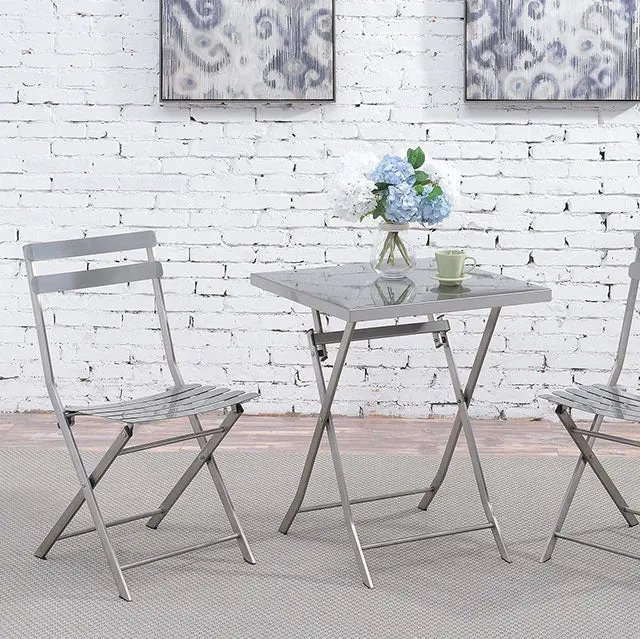 Lilah Stainless Folding Table 1