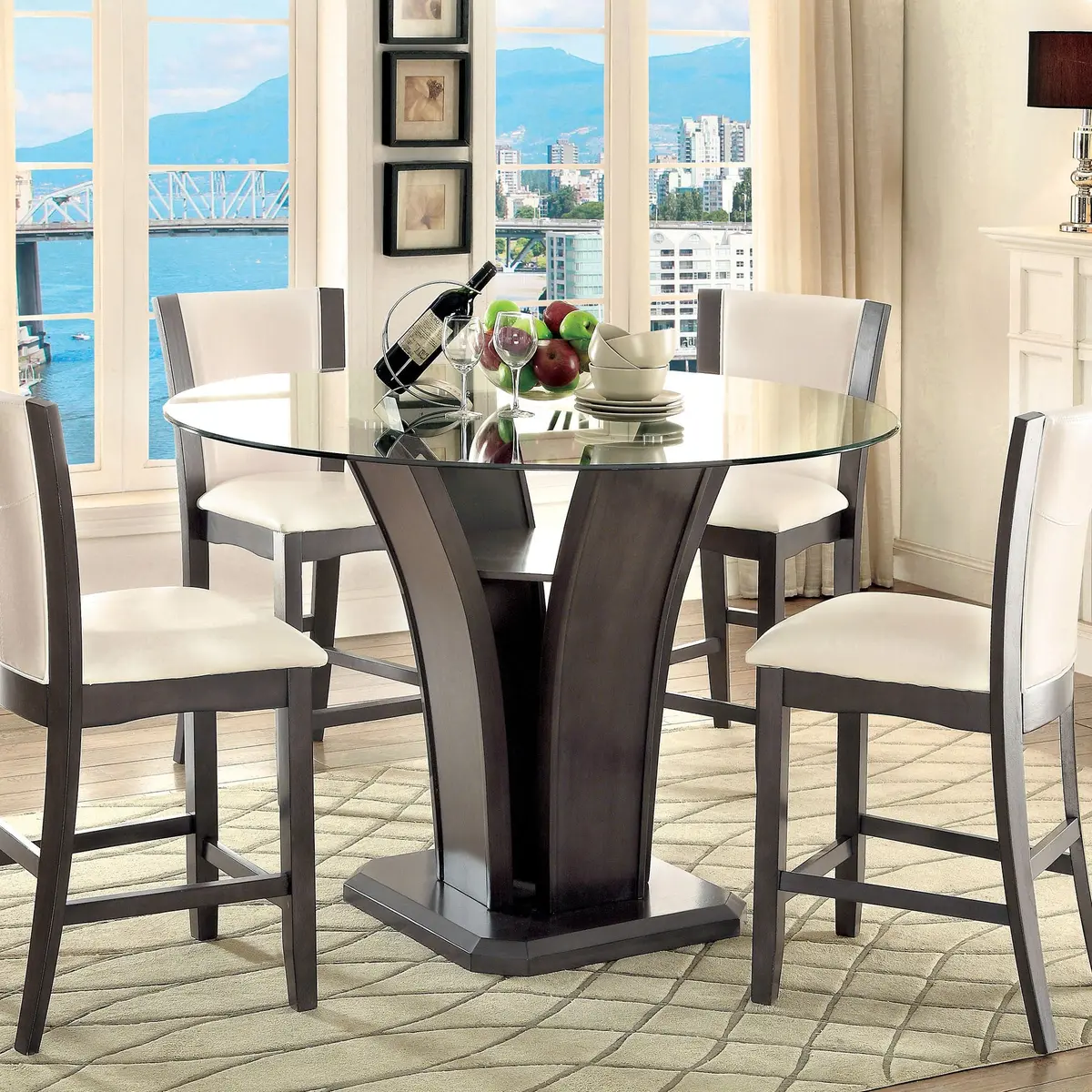 Manhattan 5 Pc Counter Ht Table Set 1