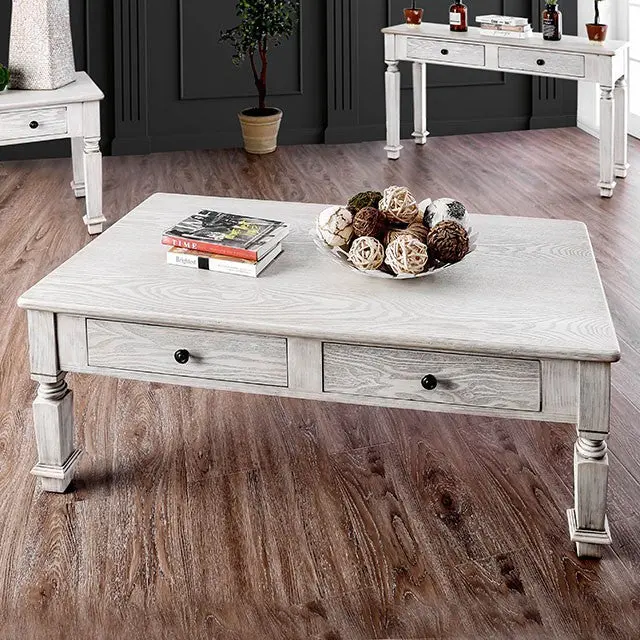 Joliet Antique White Coffee Table 1