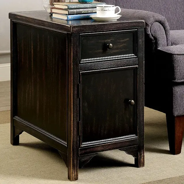 Meadow Antique Black Side Table 1