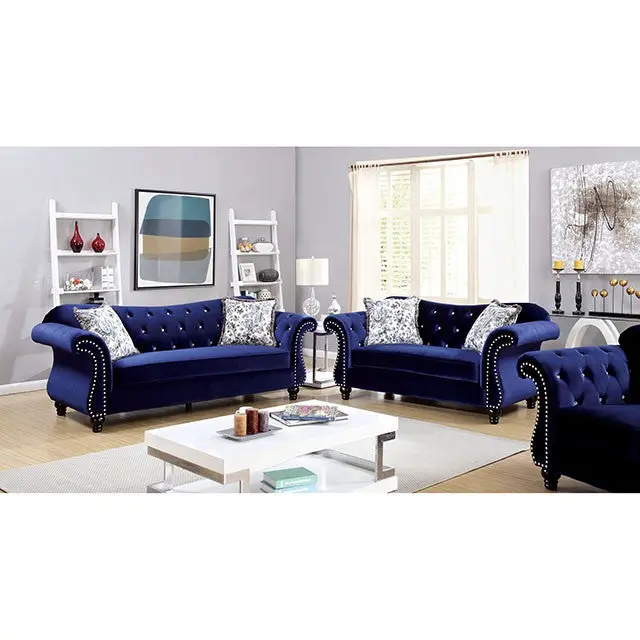 Jolanda Chair Blue & Grey 2