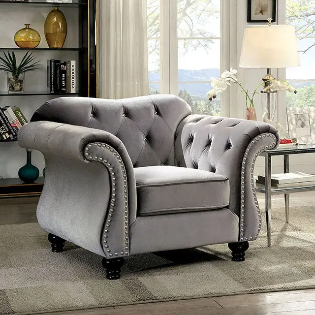 Jolanda Chair Blue & Grey 2