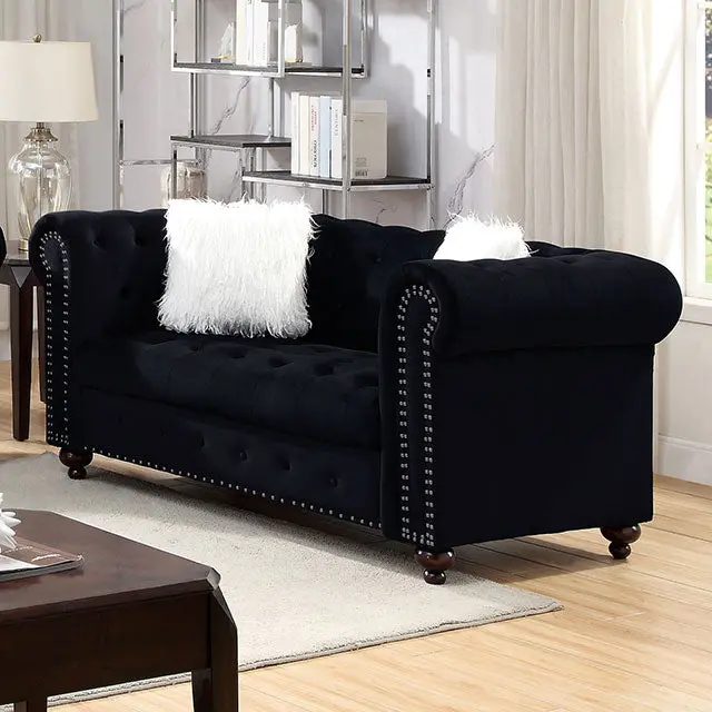 Giacomo Loveseat Black 1