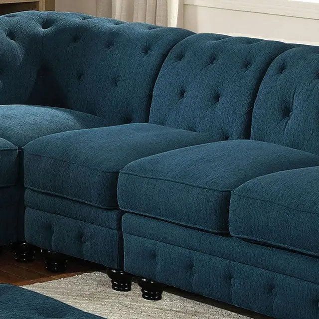 Stanford Armless Chair Teal 1