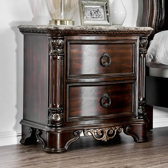Menodora Brown Cherry Night Stand 1
