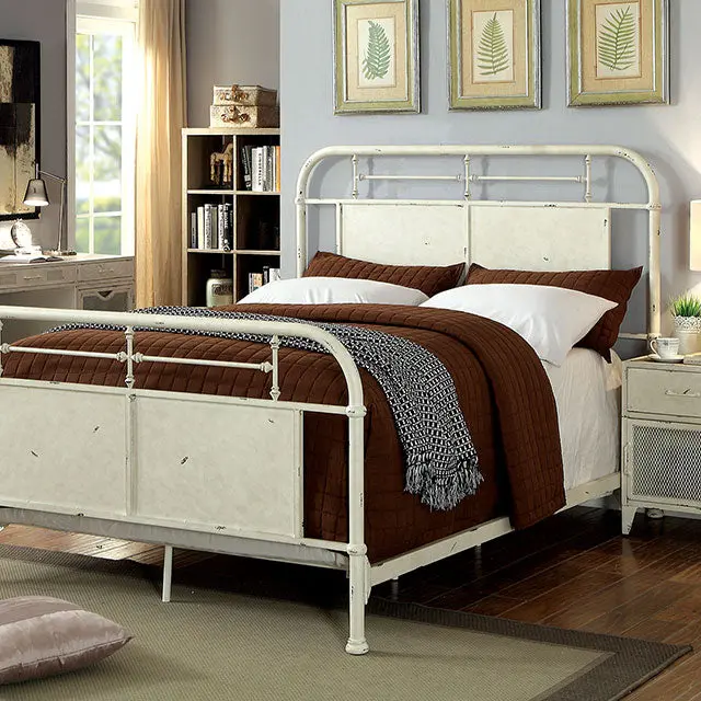 Haldus Cal.King, E.King, & Twin Bed White, Ivory, & Red 4