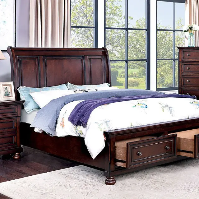 Wells Queen Bed Chrome 1