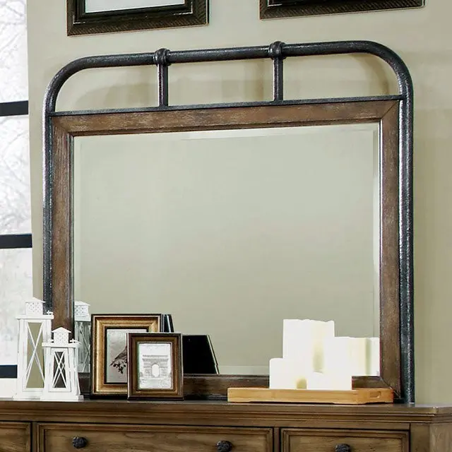 Mcville Mirror W/ Metal Frame 1