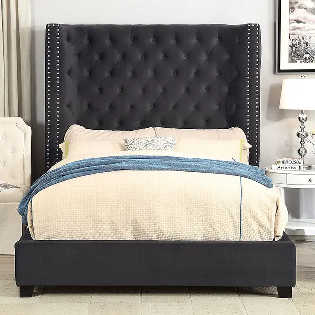 Rosabelle Bed Black, Grey, & Ivory 1