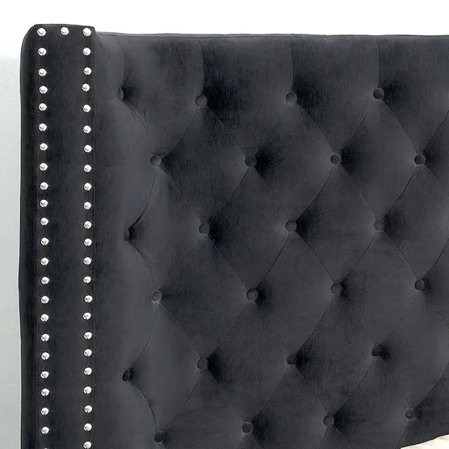 Rosabelle Bed Black, Grey, & Ivory 2