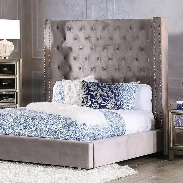 Rosabelle Bed Black, Grey, & Ivory 2
