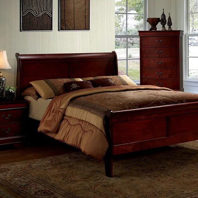 Louis Philippe Queen Bed Cherry 1