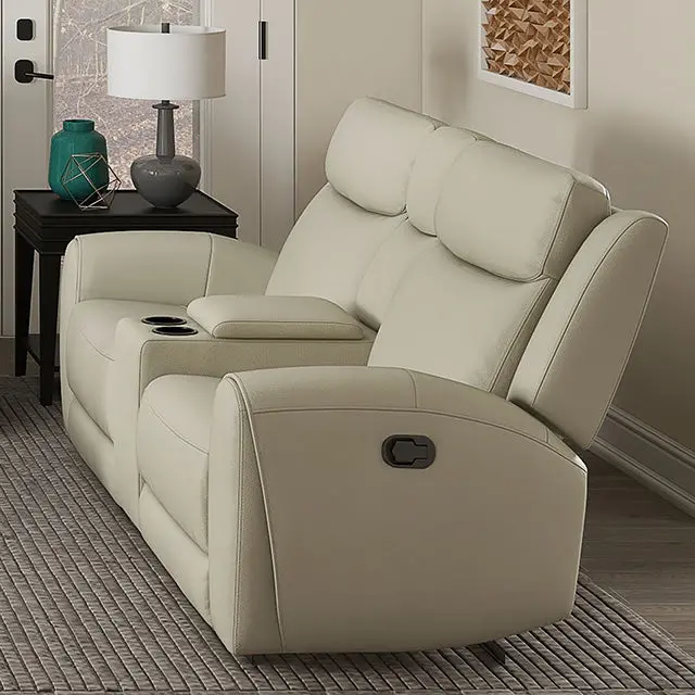 Jacobus Manual Recliner Loveseat W/ Console 1