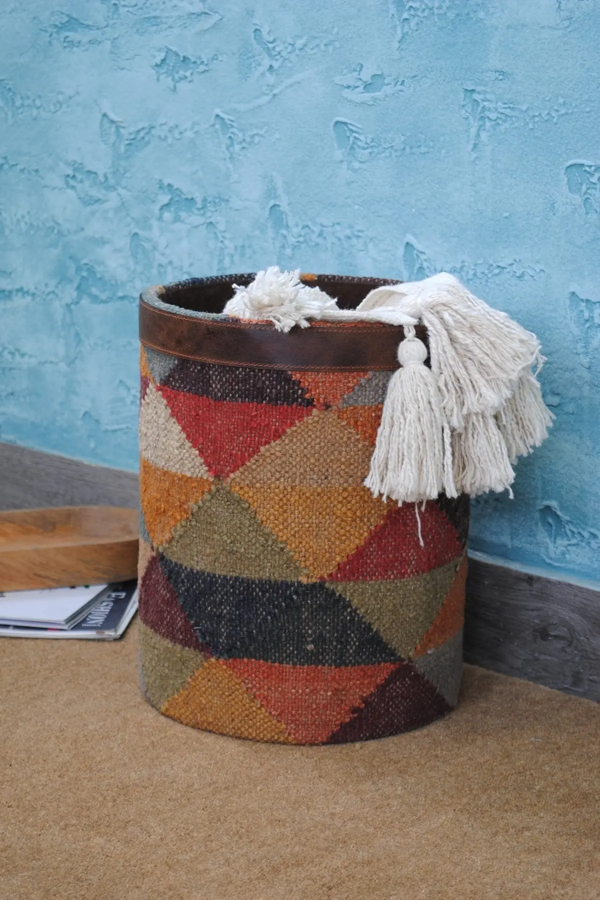 Daren -  Kilim & Leather  Bin 1