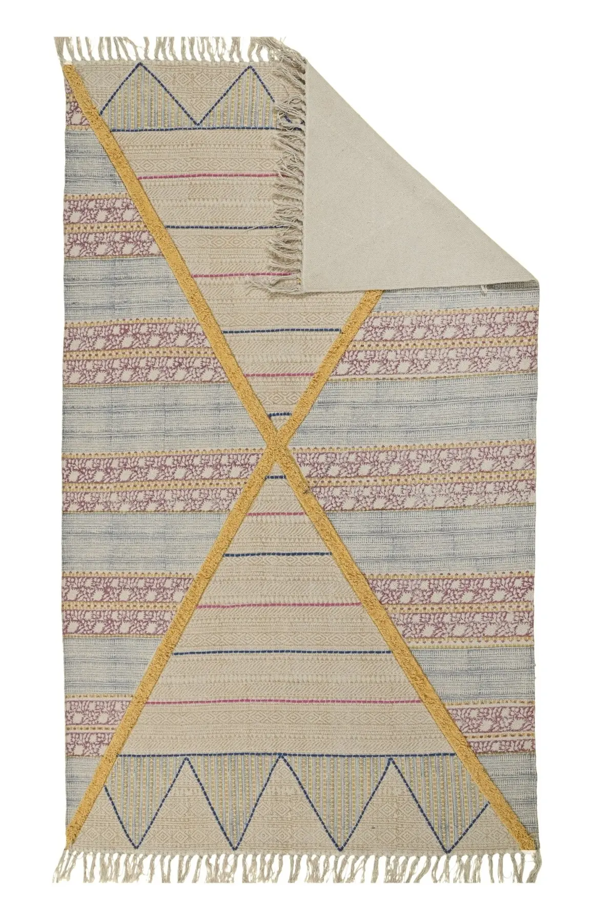 Datura - Block Printed Rug 6