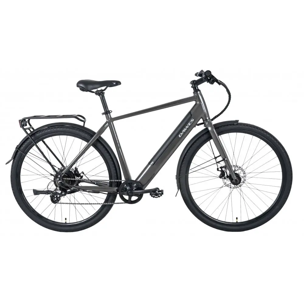 Dawes Scenic Crossbar Electric Hybrid Bike, Large Dark Metallic Grey 1