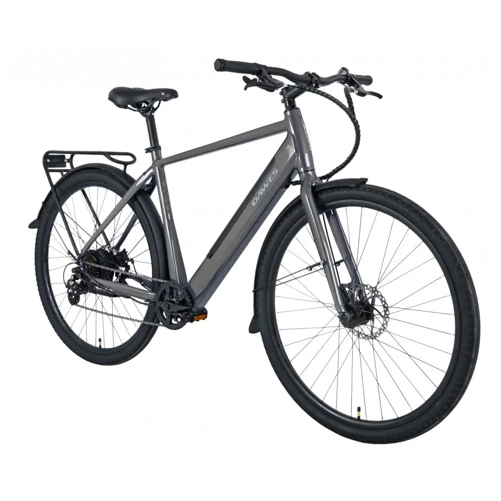 Dawes Scenic Crossbar Electric Hybrid Bike, Dark Metallic Grey 2