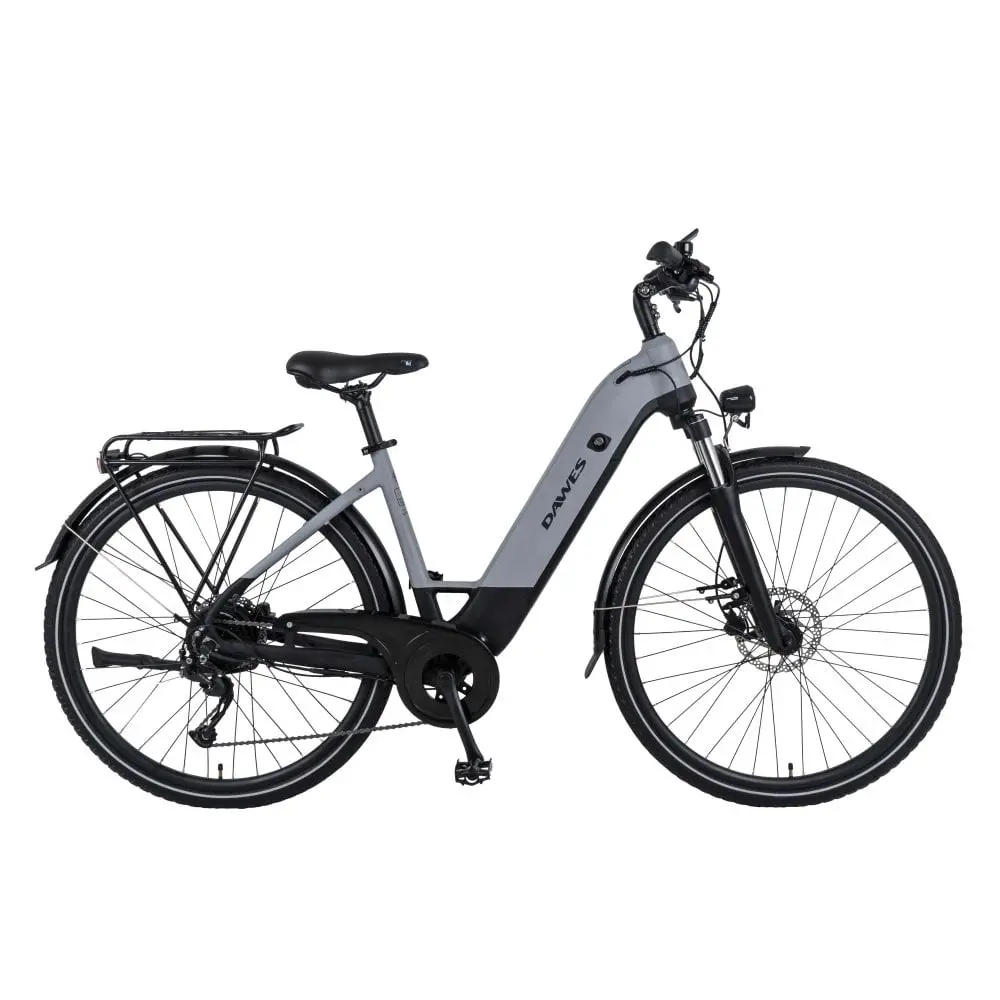 Dawes Spire Low Step 2.0 Electric Hybrid Bike, Small Light Grey/Black 1