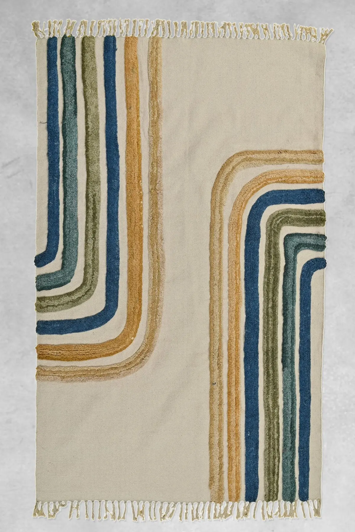 Depot Hand Embroidered Cotton Rug 1