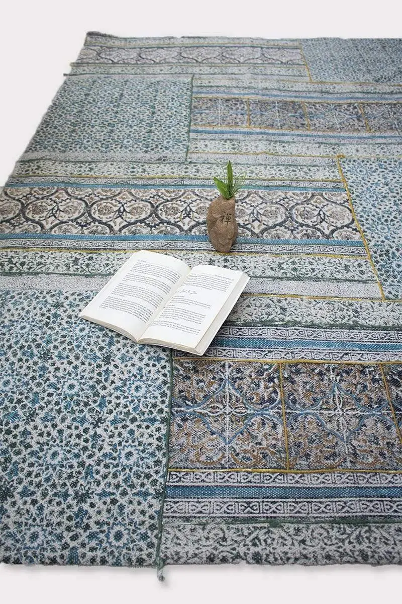Divine - Block Printed Rug 1