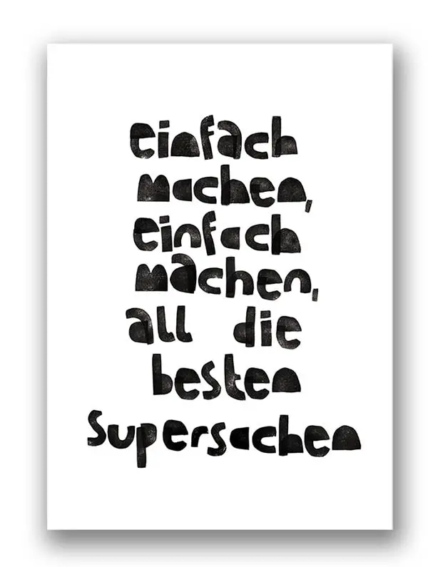 Typoforsmiles Druck | Einfach Machen 1