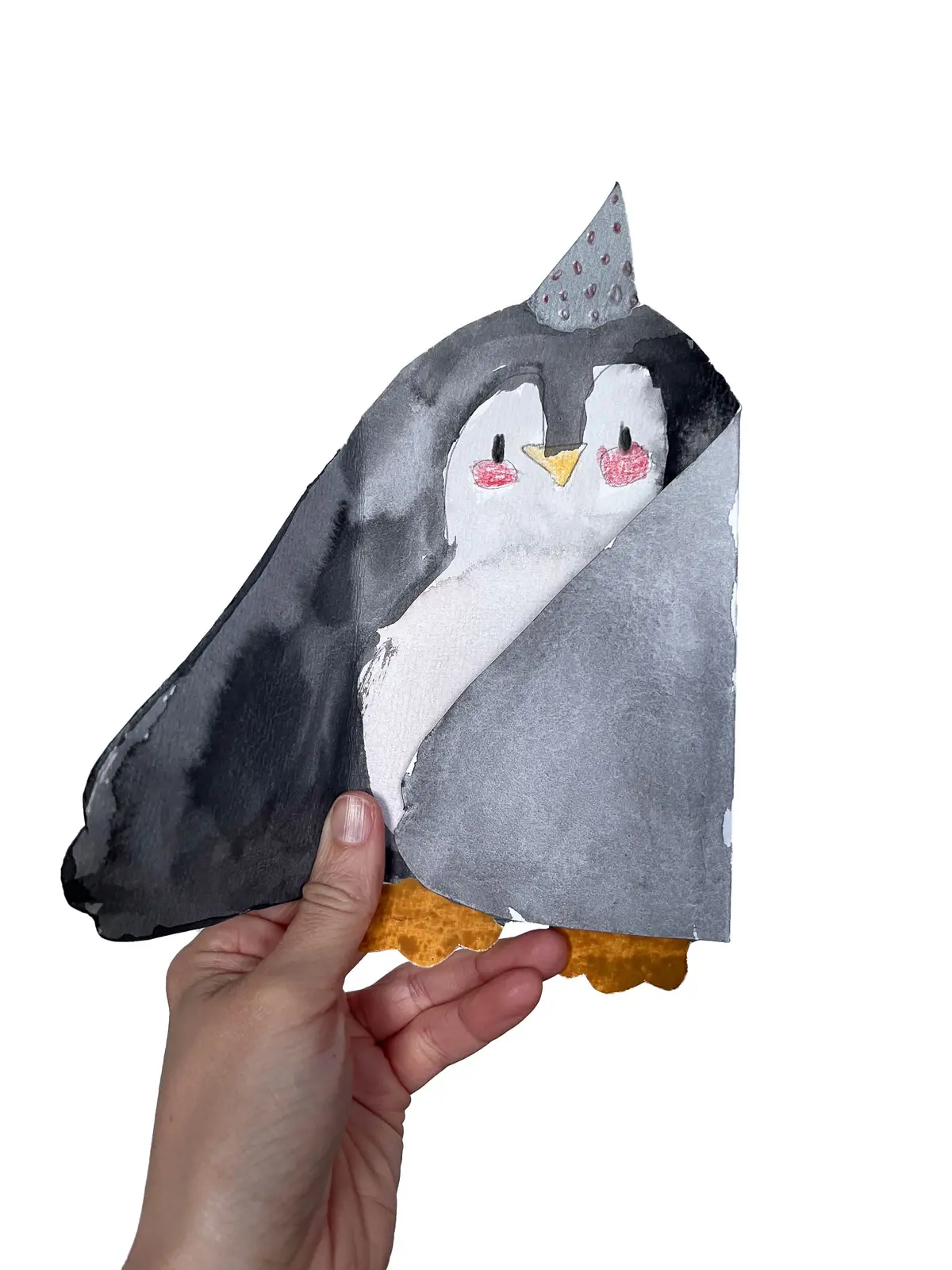 Bastelanleitung "Pinguin Einladungskarten” - Downloaddatei 1