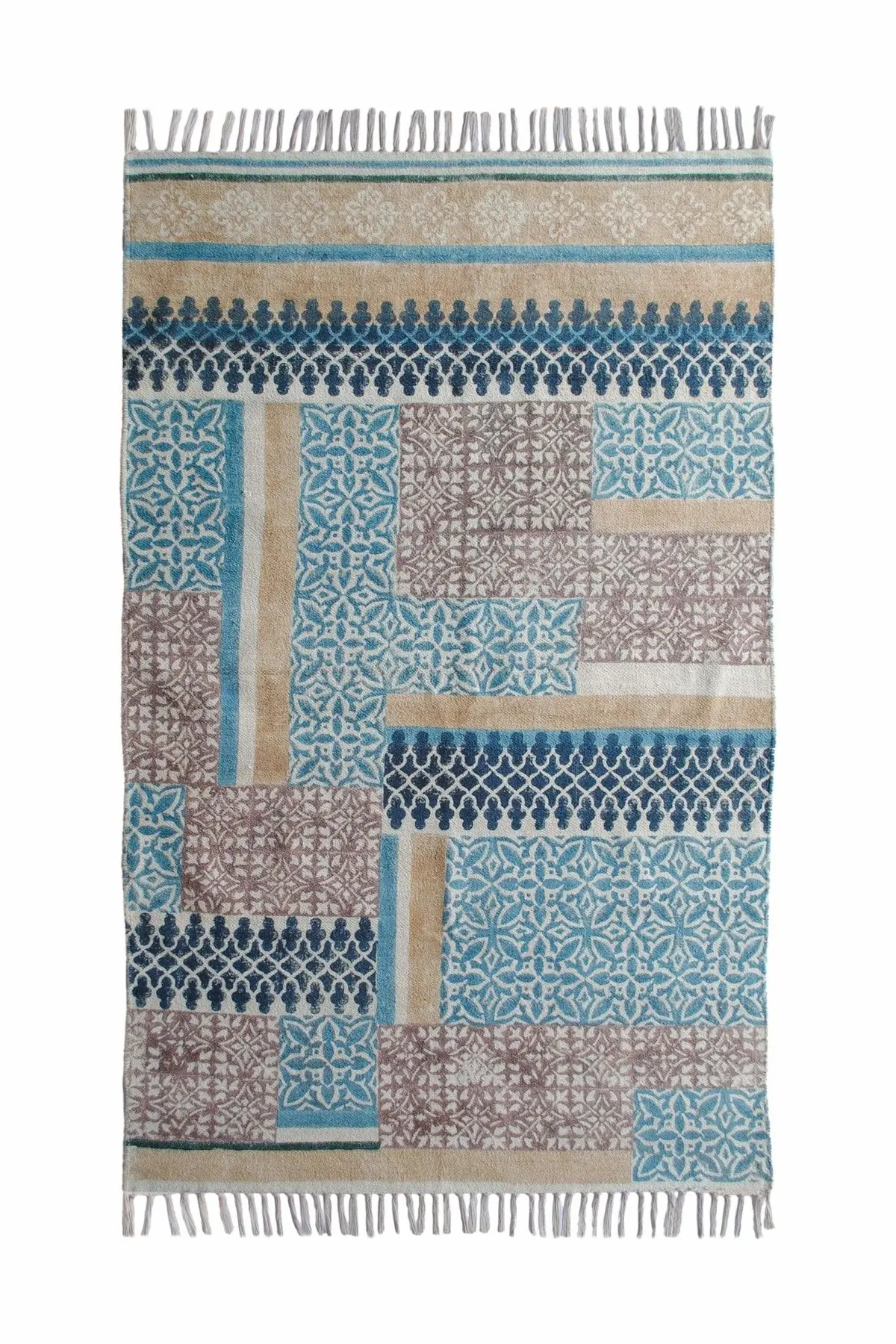 Elgin - Block Printed Rug 1