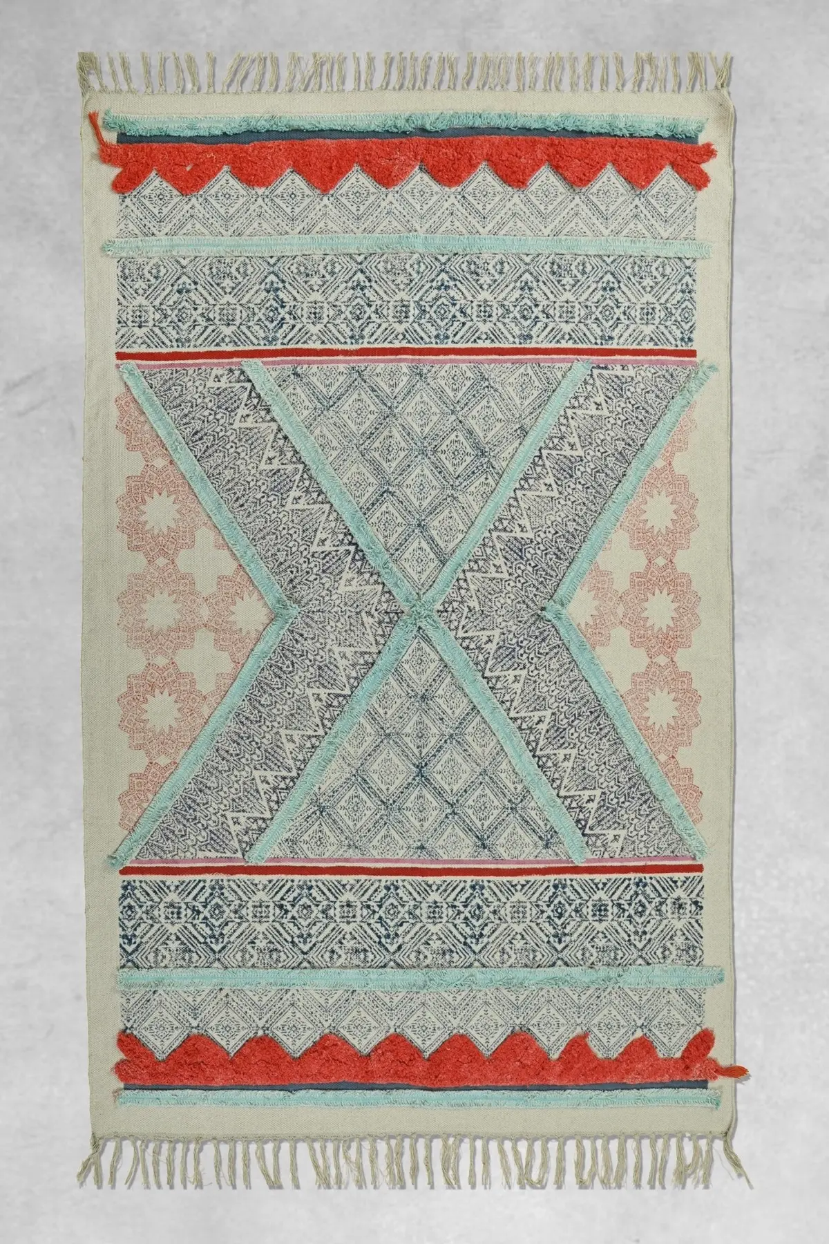 Emir   - Block Printed Rug 1