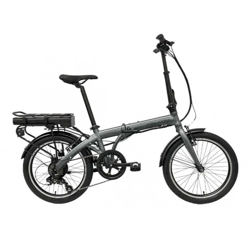 Falcon Compact Electric Folding Bike, 20" Matte Grey 1