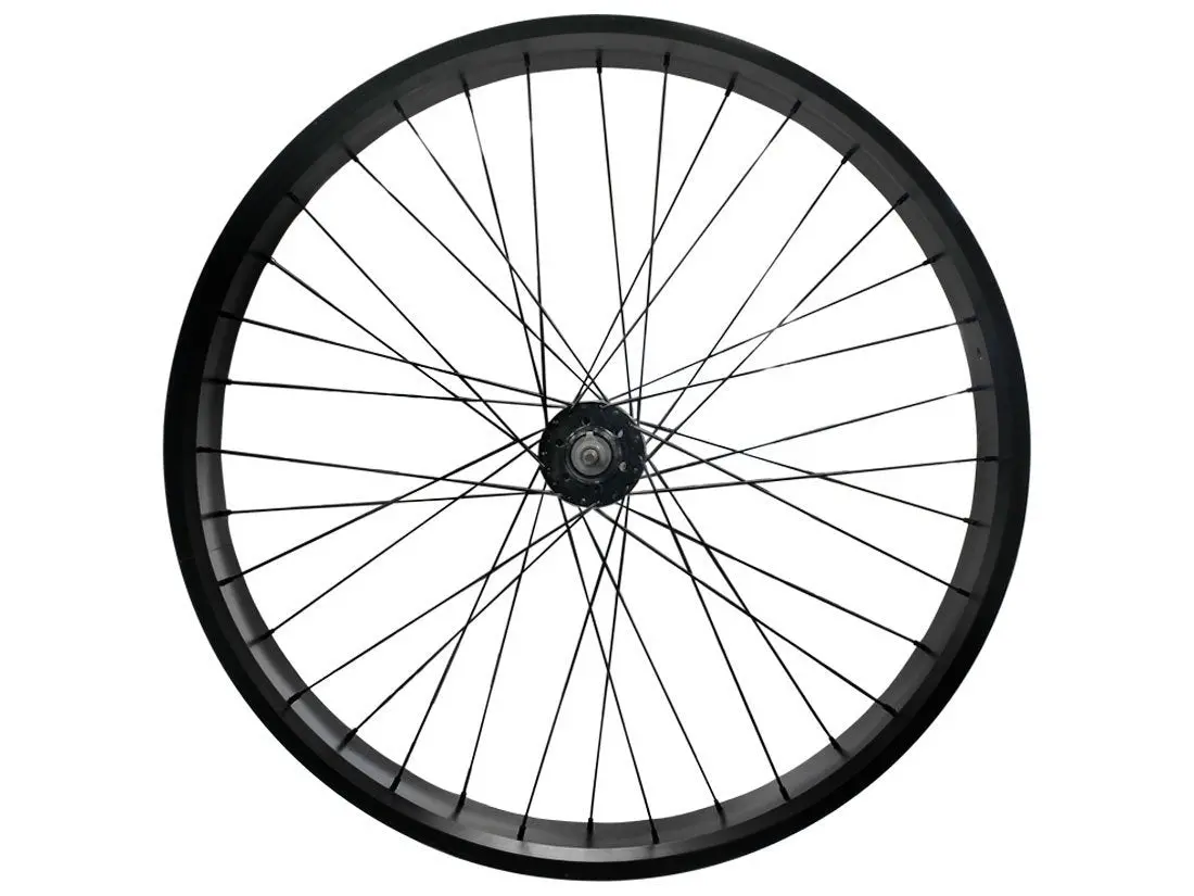 26" Fat Tire Beach Cruiser Wheel - Black - Front Wheel Only 1