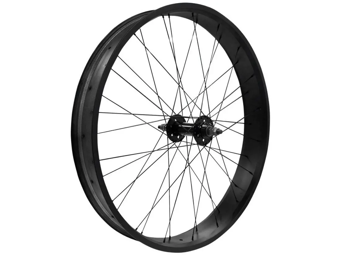 26" Fat Tire Single/7 Speed Beach Cruiser Wheel Set (Black) 2