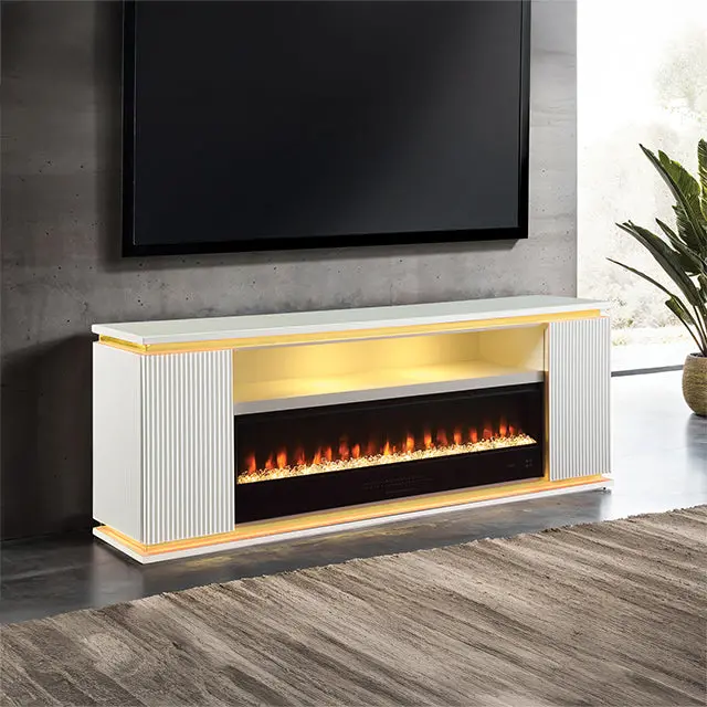 Medea 71" Tv Stand W/ Electric Fire Place 1