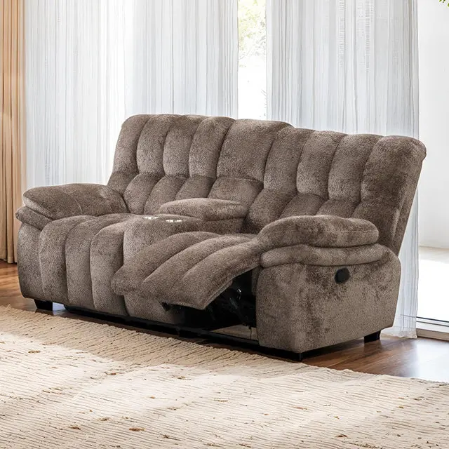 Hieronymus Manual Loveseat Brown 1
