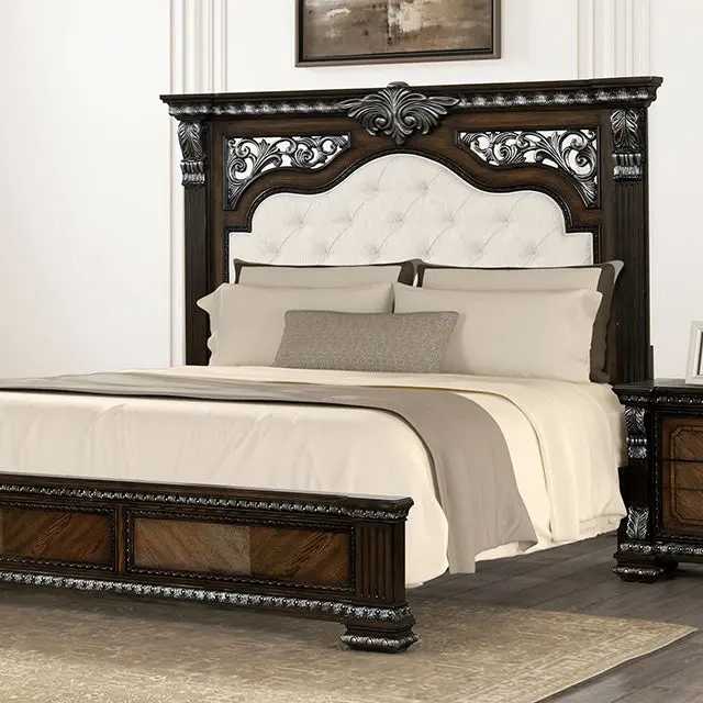 Promenade Bed Dark Brown & White 1