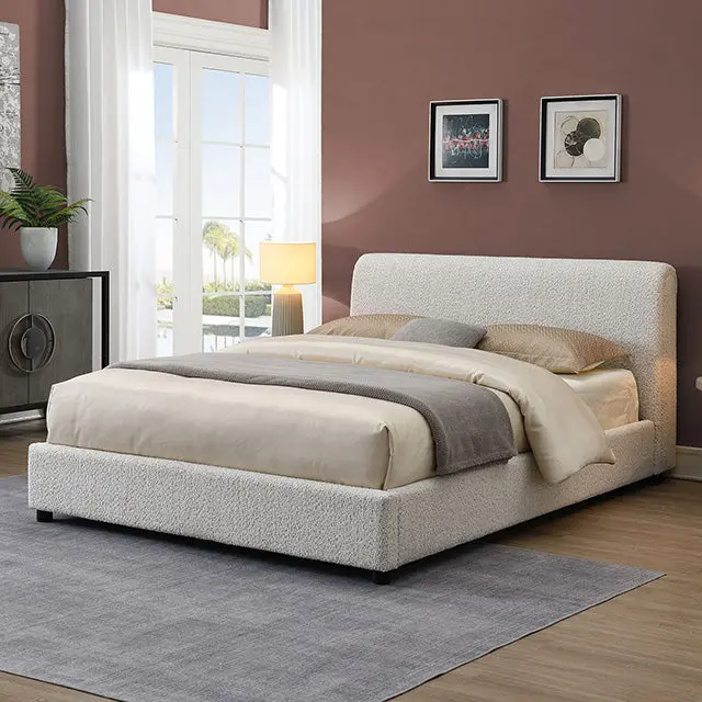 Vertham E.King, Full, & Queen Bed White & Black 1
