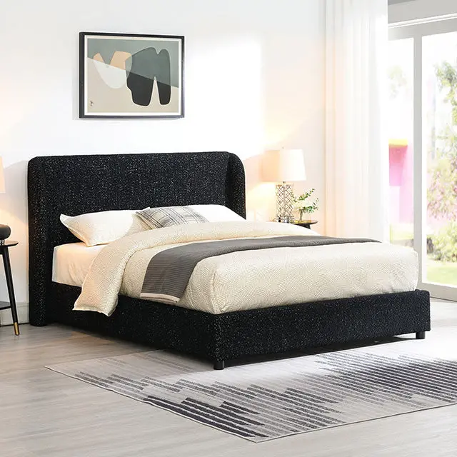 Laverni Bed Black, Grey & White 1