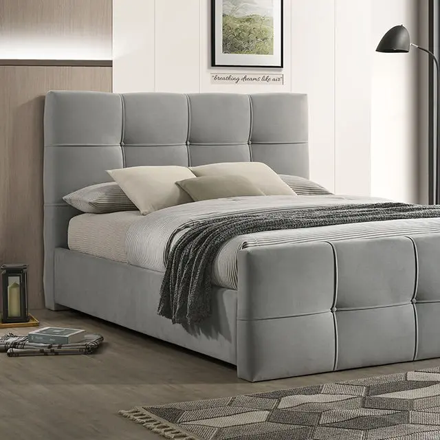 Merced Bed Gray & Ivory 1