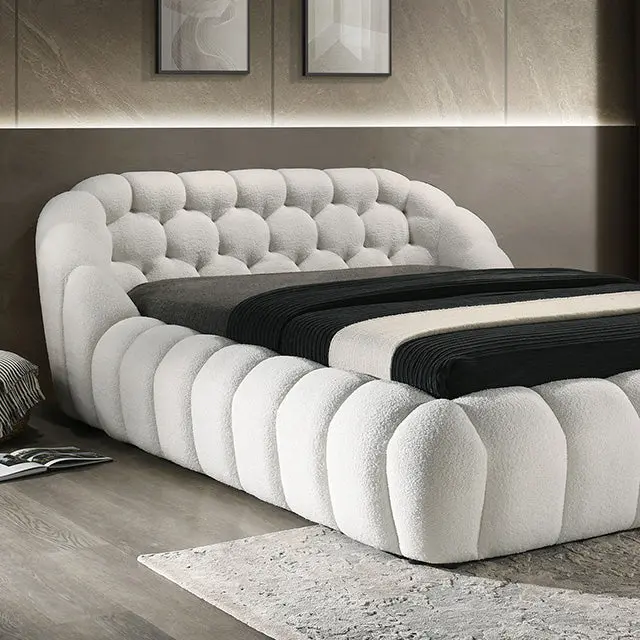 Newquay E.King & Queen Bed White, Grey, & Black 1
