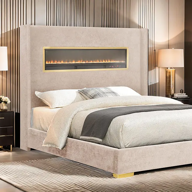 Danvers Bed Beige, Black, & Grey 1