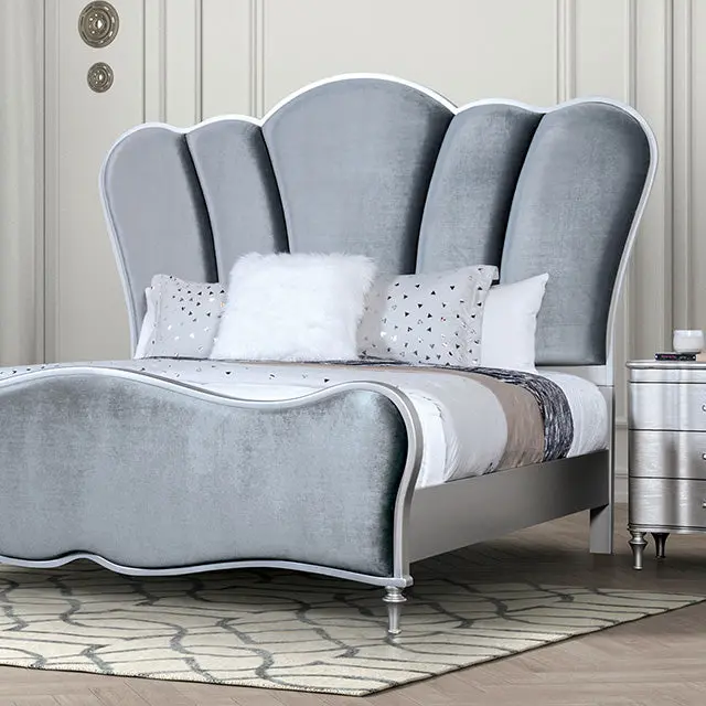 Melodi Parc E.King & Queen Bed Black & Silver 1