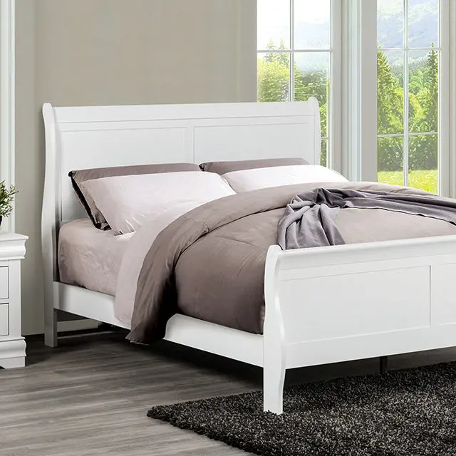 Louis Philippe Bed Black, White, & Cherry 3