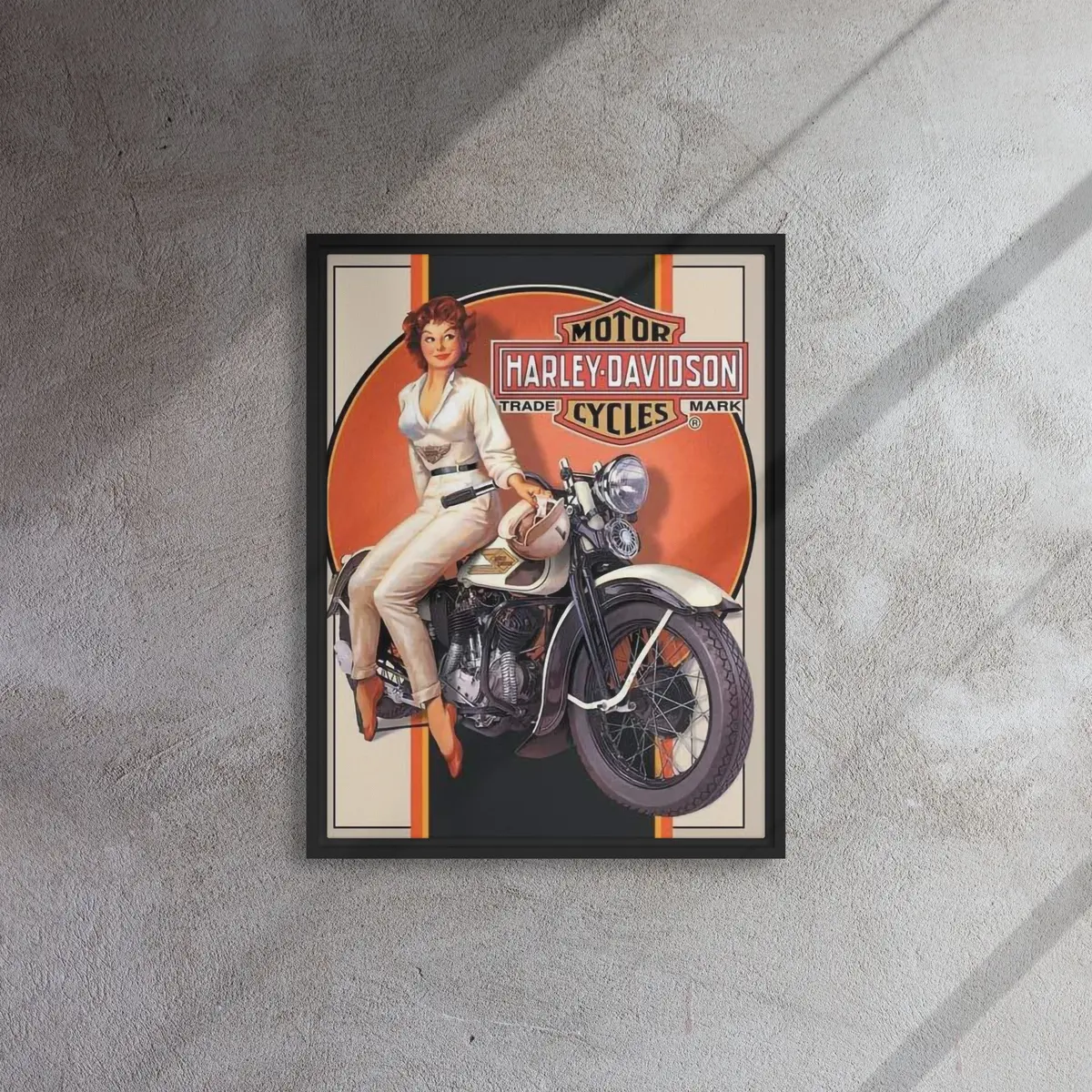 Pinup Flat Trackerframed Canvas 3