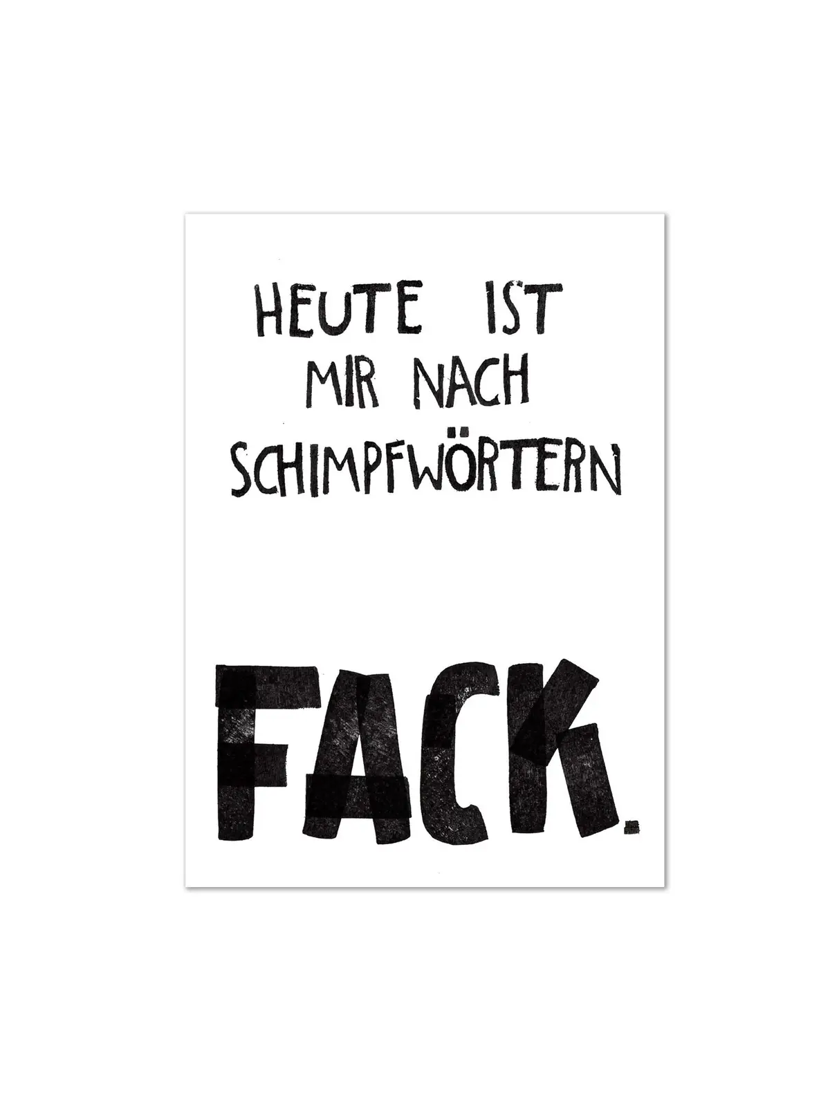 Postkarte "Fack" 1