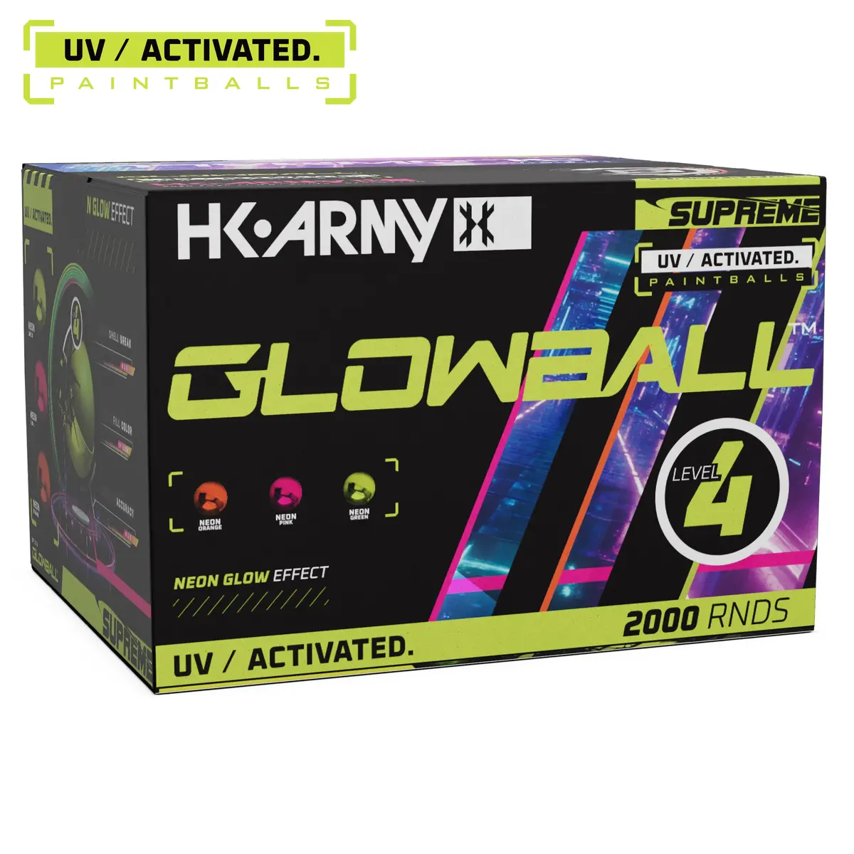 Hk Army Uv-Activated Glowball™ Paintballs - 2000Rds 1