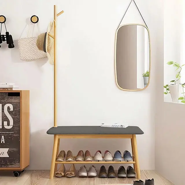 Mosier Hall Tree W/ Bench And Shoe Storage 1