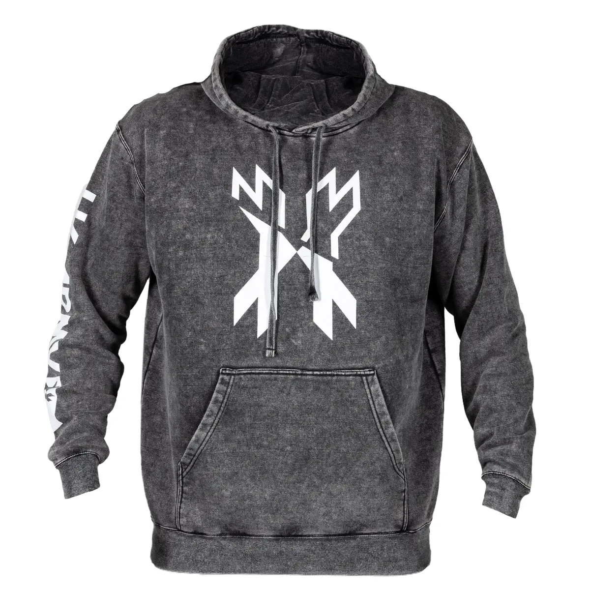 Split Hoodie - Acid Wash - White 1