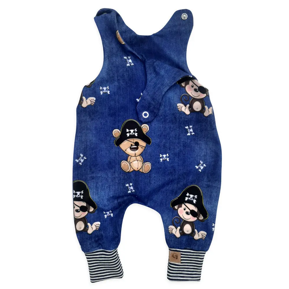 Teddy Pirat Blau Strampler 1
