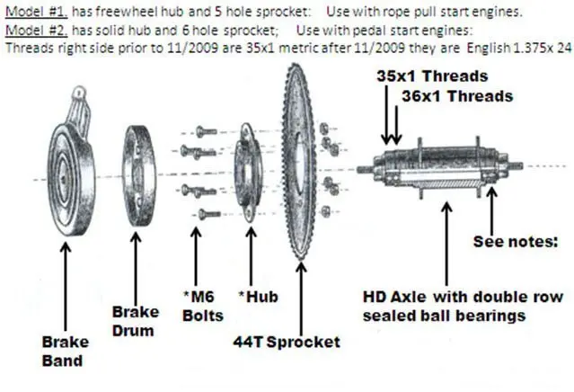 Bbr Tuning Free Wheel Pull Start Heavy Duty Axle Kit 2