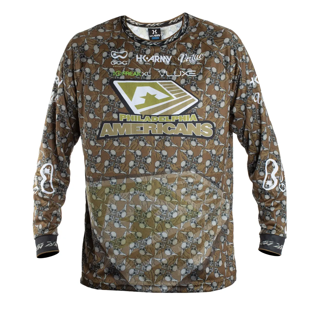 Philadelphia Americans - Icc - Hostilewear Skulls Dry Fit - Event Jersey 1